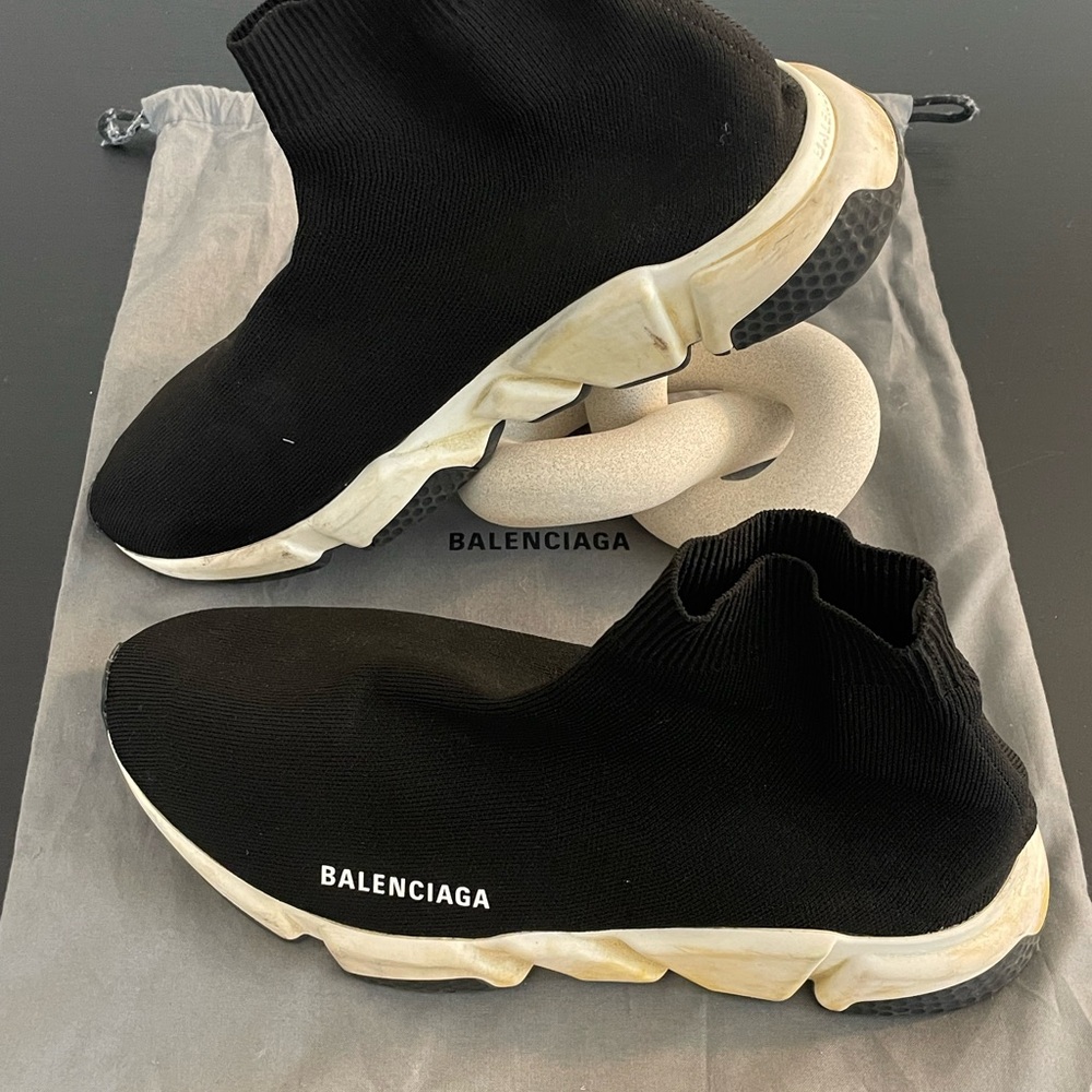 Balenciaga Black Speed Trainers